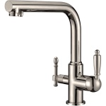 Смеситель Zorg Clean Water ZR 313 YF-33 NICKEL для кухонной мойки
