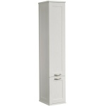 Шкаф-пенал подвесной Aquaton Леон 31 белый с бельевой корзиной