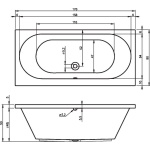 Акриловая ванна Riho Carolina 170 B055001005