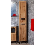 Шкаф-пенал Бриклаер Лофт с бельевой корзиной