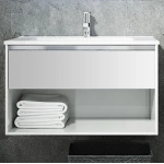 Тумба под раковину Sanvit Контур 80 белый глянец