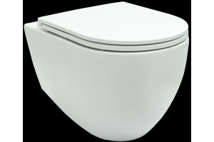 Унитаз подвесной Allen Brau Reality безободковый с сиденьем микролифт белый