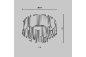 Потолочная люстра Maytoni Frame MOD174CL-06G - 3
