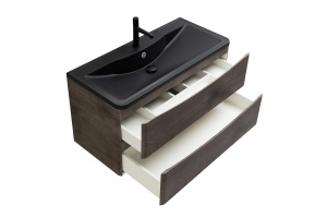 Тумба с раковиной BelBagno Acqua 100 темное дерево - 3