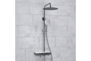 Душевая система WasserKraft 30 с термостатом хром - 2