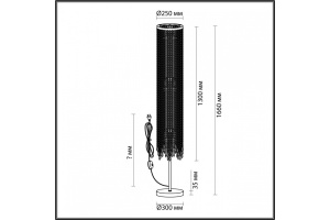 Торшер Odeon Light Chokka 5028/3F - 3