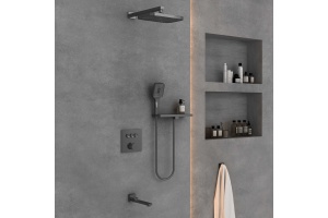 Душевой комплект Vincea с термостатом сталь