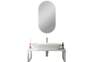 Мебель для ванной DIWO Элиста 100 белый мрамор, с раковиной Углич 0117 - 3