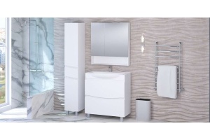 Зеркало-шкаф Stella Polar Фудзи 85 белый - 3