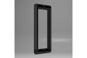 Душевая дверь в нишу Vincea Dice 150х200 профиль черный стекло прозрачное - 3