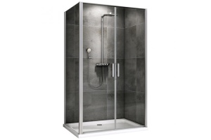 Душевой уголок Abber Sonnenstrand 100х80 хром (AG04100C-S80)