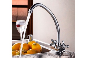 Смеситель для кухонной мойки Rossinka  хром (H02-71) - 2