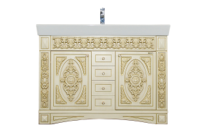 Беатрис -120 Тумба с 4 ящ бежевая патина - 2