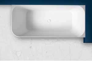 Ванна из искусственного камня Abber Stein 170х75 R белый матовый - 3