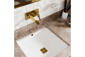 Смеситель для раковины Wasserkraft Sauer золото - 3