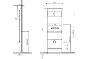 Система инсталляции для писсуаров AM.PM I022701 - 2