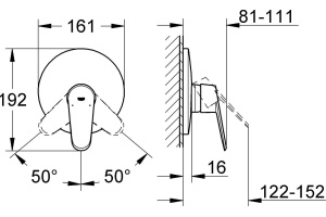Смеситель Grohe Eurodisc Cosmopolitan 19549002 для душа - 2