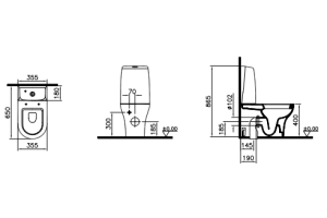 Напольный унитаз Vitra Zentrum (5780B003-0585) - 2