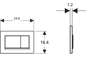 Кнопка смыва Geberit Sigma 30 белая - 2