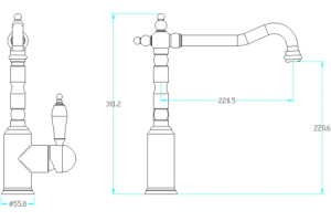 Смеситель для кухни Boheme Tradizionale хром - 2
