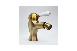 Смеситель для биде Magliezza Grosso bianco бронза (50137-br)