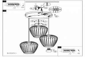 Подвесной светильник Eglo ПРОМО Newtown 49479 - 3
