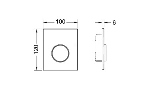 TECE Панель TECEloop Urinal, пластик, белая, кл. хром гл. - 2