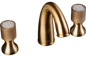 Смеситель для раковины Boheme Royal Cristal бронза