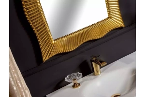 Зеркало Armadi Art Soho 70х100 с подсветкой золото - 3