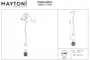 Подвесной светильник Maytoni Collar P069PL-L17G3K - 2