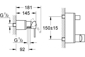 Смеситель Grohe Allure 32846000 для душа - 2