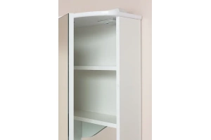 Зеркало-шкаф Onika Лидия 50 L с подсветкой, белый (205003) - 3