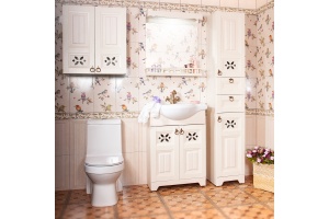 Мебель для ванной Бриклаер Кантри 65 бежевый дуб