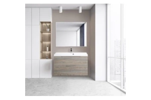 Комплект мебели BelBagno Vittoria 90 серый - коричневый