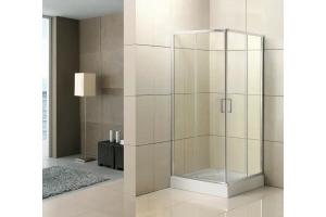 Душевой уголок BelBagno Uno 95 стекло прозрачное (UNO-195-A-2-95-C-Cr) - 2