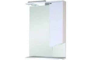 Зеркало-шкаф Onika Лайн 58 R с подсветкой, белый (205820)