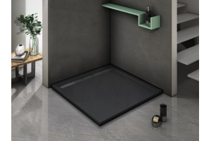 Душевой поддон с сифоном Weltwasser WW TRS  80 STONE-BL 80х80 черный (10000004378)