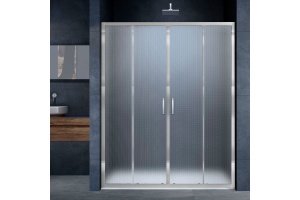 Душевая дверь в нишу Vincea Alpha VDS-3AL2180MT 180 см, стекло текстурное, хром