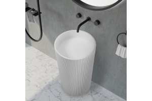 Раковина напольная Abber Stein 50х50 белый матовый