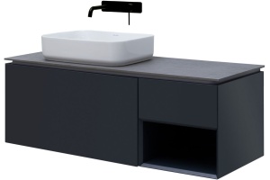 Тумба под раковину Allen Brau Infinity 120 L черный матовый