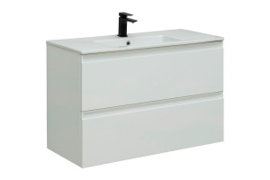 Тумба под раковину Allen Brau Eclipse 100 белый матовый - 3