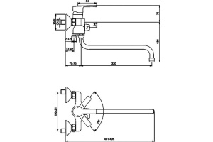 Смеситель для ванны Vidima Uno хром (BA240AA) - 2