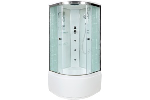 Душевая кабина DETO EM4580GM с высоким поддоном, с сиденьем