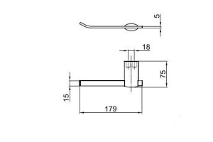 Держатель туалетной бумаги Webert Aria (AI500801015) - 2