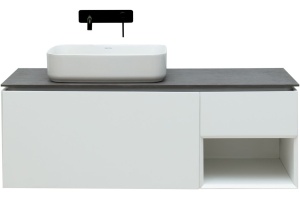 Тумба под раковину Allen Brau Infinity 120 L белый матовый - 2