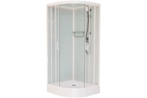 Душевая кабина Frank 80х80 белая стекло матовое