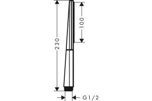 Душевая лейка Hansgrohe Rainfinity 100 1 jet Ecosmart черный матовый - 3