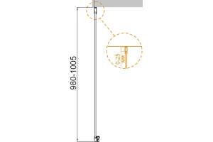 Боковая стенка Cezares Valvola 100 FIX C Cr - 3