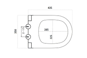 Сиденье для унитаза Boheme Avva, soft-close черный, матовый (976-B) - 2