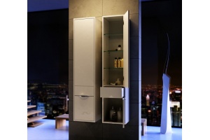 Шкаф-пенал Aqwella 5 stars Malaga R белый - 3